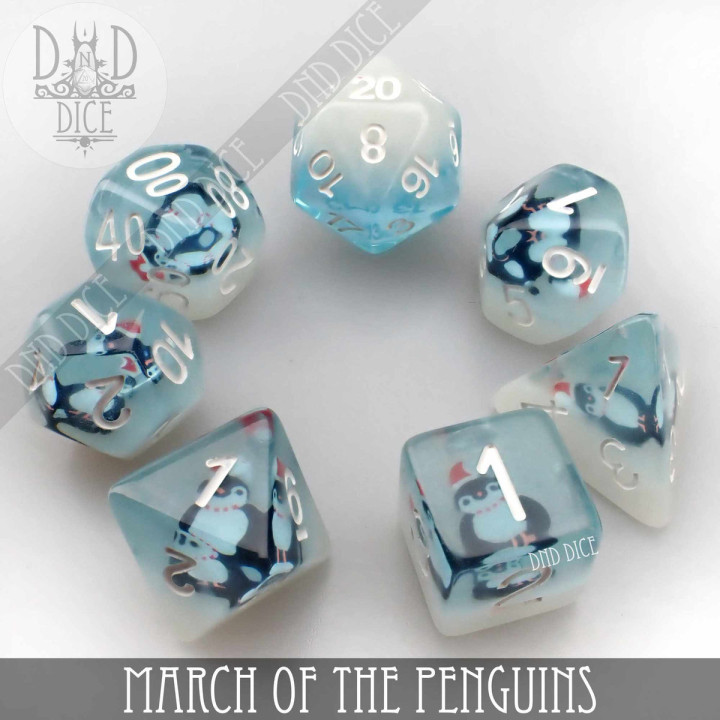 DÉS - March of the Penguins Dice Set