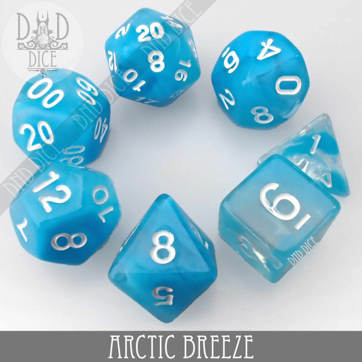 Arctic Breeze Dice Set - DÉS