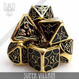 Super Villain Metal Dice Set - Dice