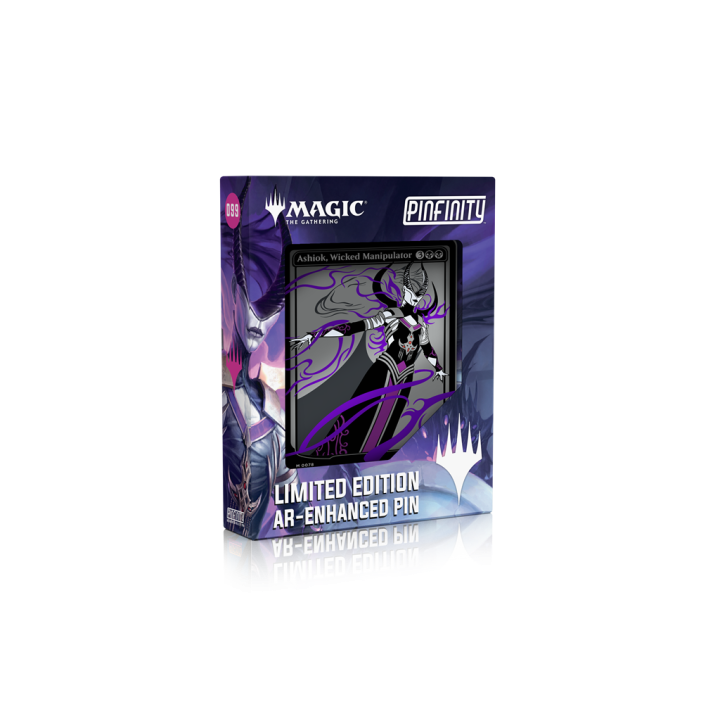 MTG WILDS OF ELDRAINE - ASHIOK, WICKED MANIPULATOR AR PIN (CARD STYLE) - SPECIALE