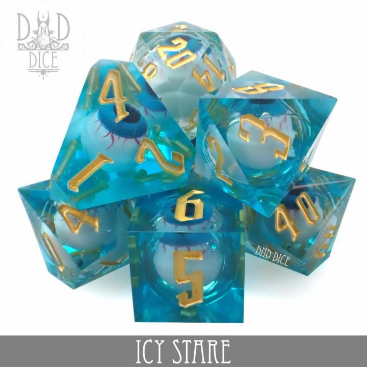 DÉS - Icy Stare Liquid Core Dice Set