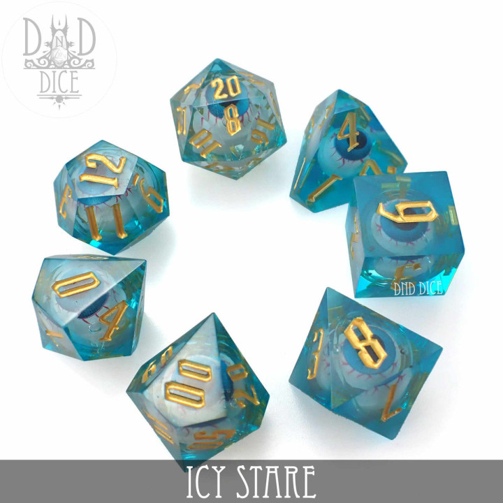 DÉS - Icy Stare Liquid Core Dice Set