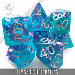 DÉS - Marsh Butterflies Dice Set