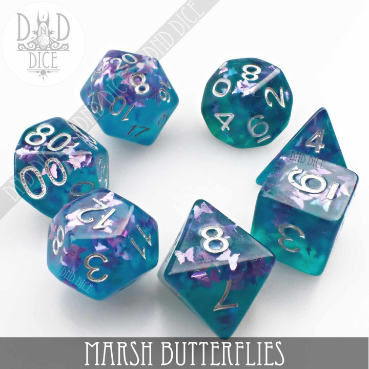 DÉS - Marsh Butterflies Dice Set
