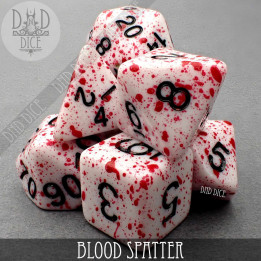 DÉS - Blood Spatter Dice Set