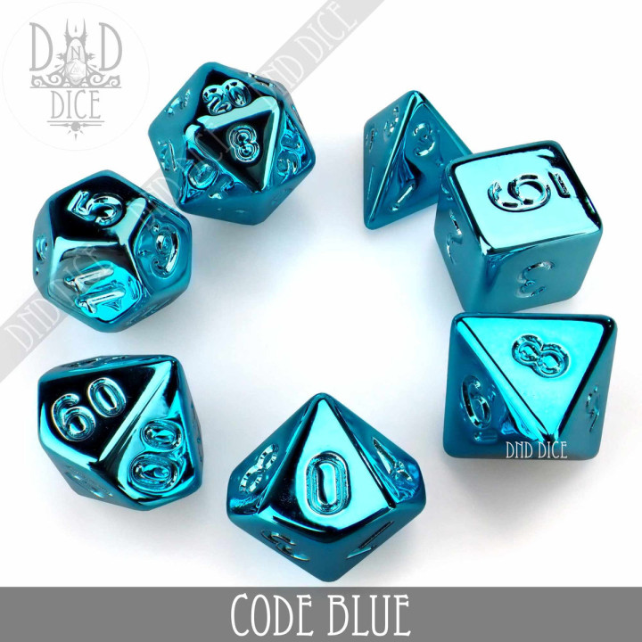 DÉS - Code Blue Dice Set