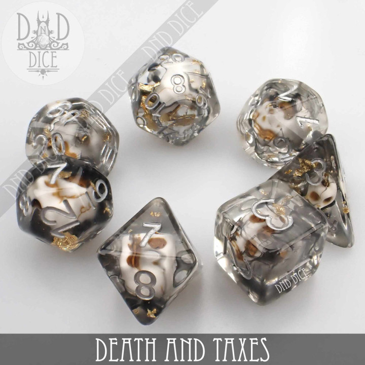 DÉS - Death and Taxes Dice Set