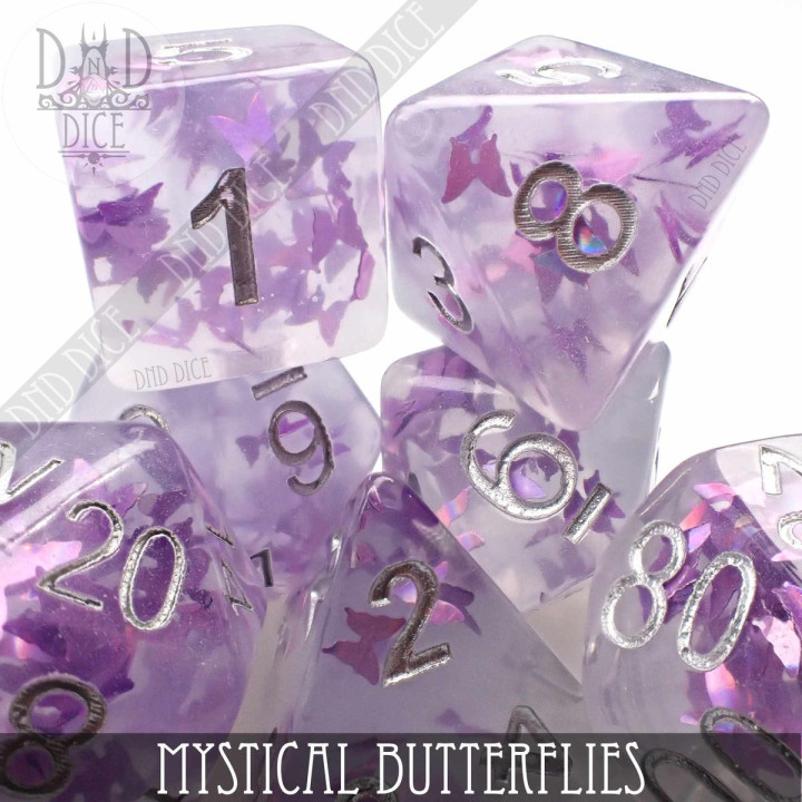 DÉS - Mystical Butterflies Dice Set