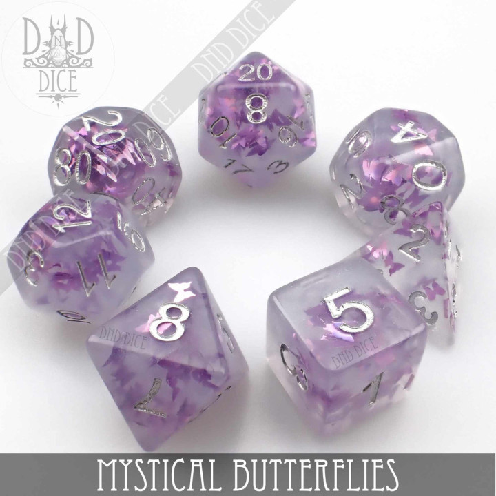 DÉS - Mystical Butterflies Dice Set