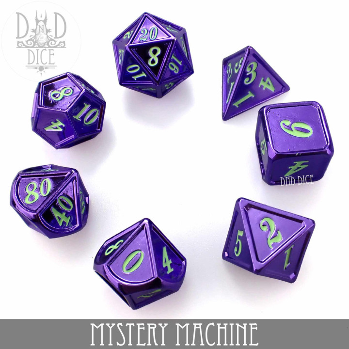 Mystery Machine Metal Dice Set - DÉS