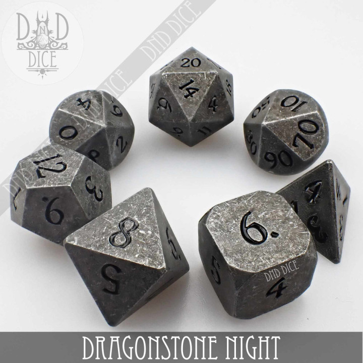 Dragonstone Night Dice Set - DES