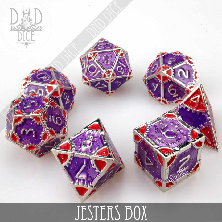 Jesters Box Metal Dice Set - DÉS