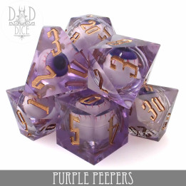 Purple Peepers Liquid Core Dice Set - Dice