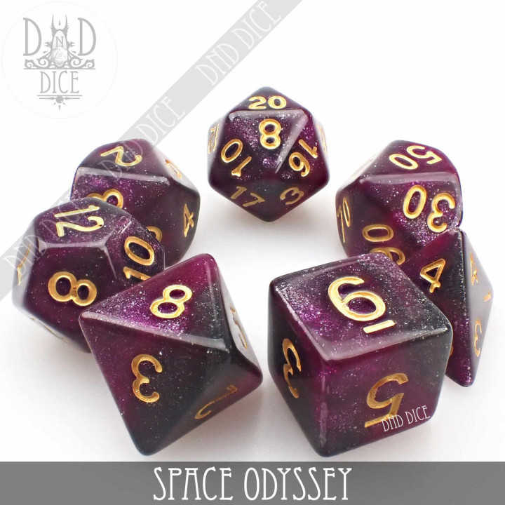 Space Odyssey Galaxy Dice Set - DÉS