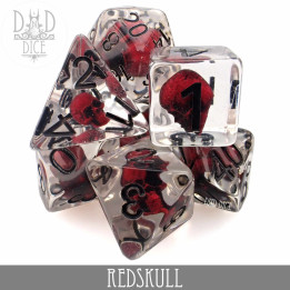 DÉS - Red Skull Dice Set
