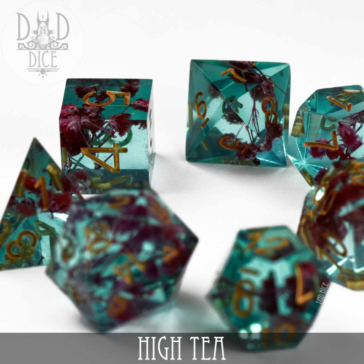 copy of Golden Dragon Handmade Dice Set - Dice