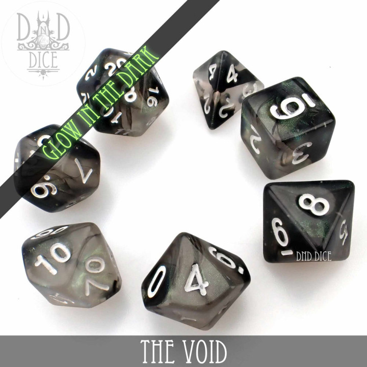 DÉS - The Void Glow in the Dark Dice Set