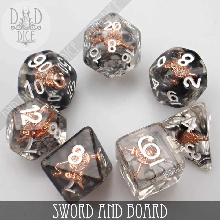 Sword and Board Dice Set - Dice