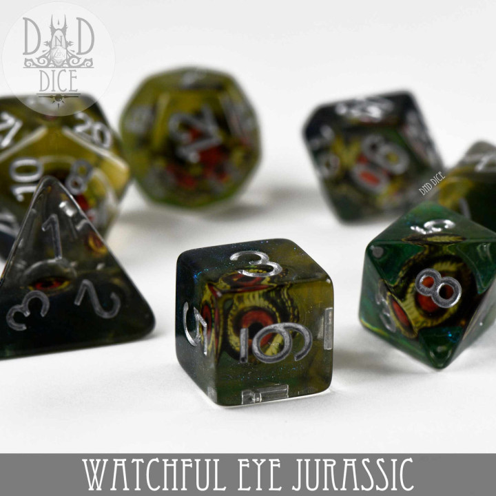DÉS - Watchful Eye - Jurassic Dice Set