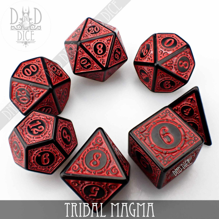 DÉS - Tribal Magma Dice Set