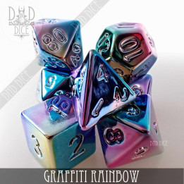 DÉS - Graffiti Rainbow Dice Set