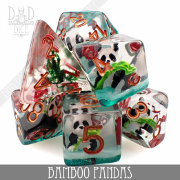 DÉS - Bamboo Pandas Dice Set