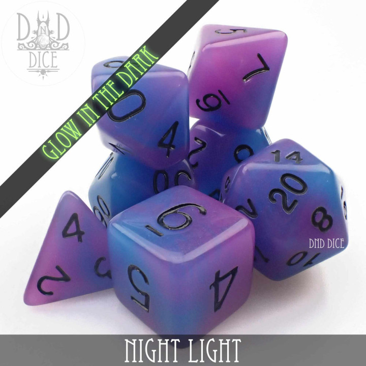 DÉS - Nightlight Glow in the Dark Dice Set