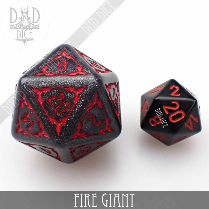 Fire Giant Dice Set (Oversize) - DÉS