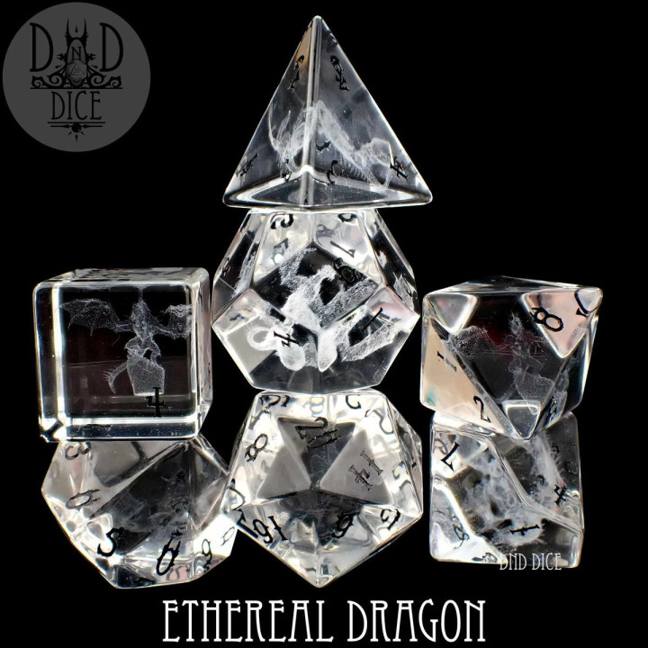 DÉS - Ethereal Dragon - Glass Dice Set