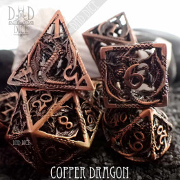 DÉS - Copper Dragon - Metal Dice Set