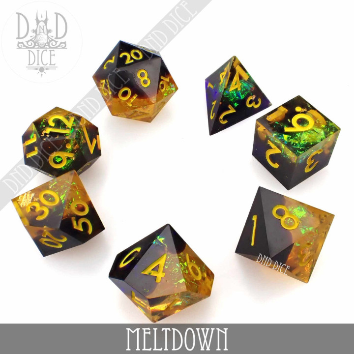 DÉS - Meltdown Handmade Dice Set