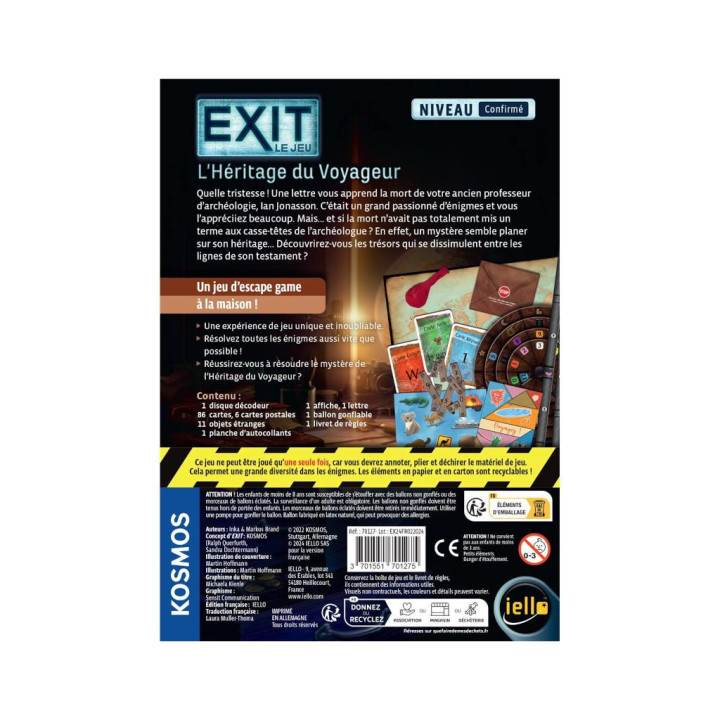 Exit : L'Héritage du Voyageur - GIOCHI DI FUGA