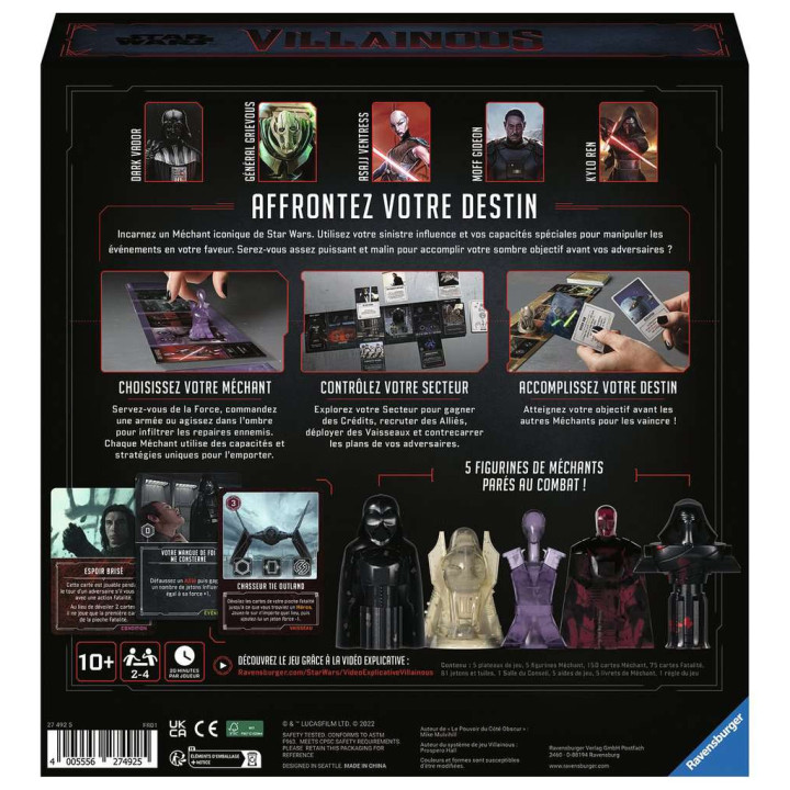 JEUX EN FAMILLE - Star Wars Villainous: La Puissance du Côté Obscur