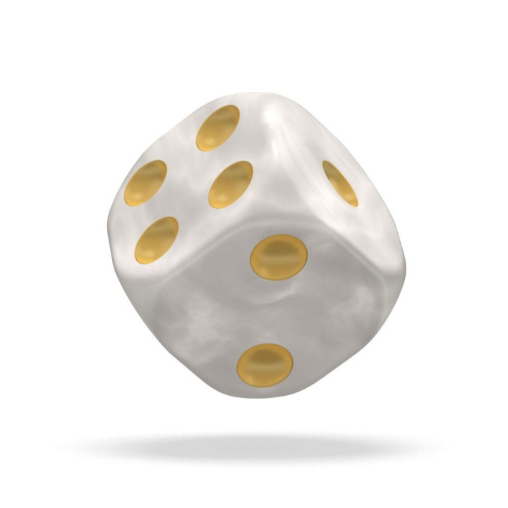 DÉS - MARBLE - Oakie Doakie Dice - 36 dés D6 de 12 mm