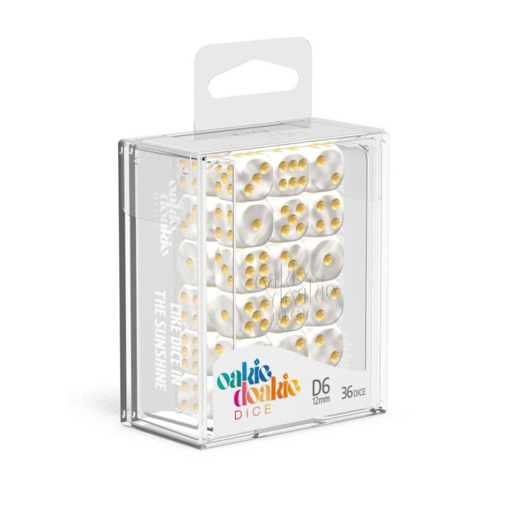 DÉS - MARBLE - Oakie Doakie Dice - 36 dés D6 de 12 mm