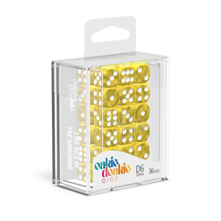 DÉS - MARBLE - Oakie Doakie Dice - 36 dés D6 de 12 mm