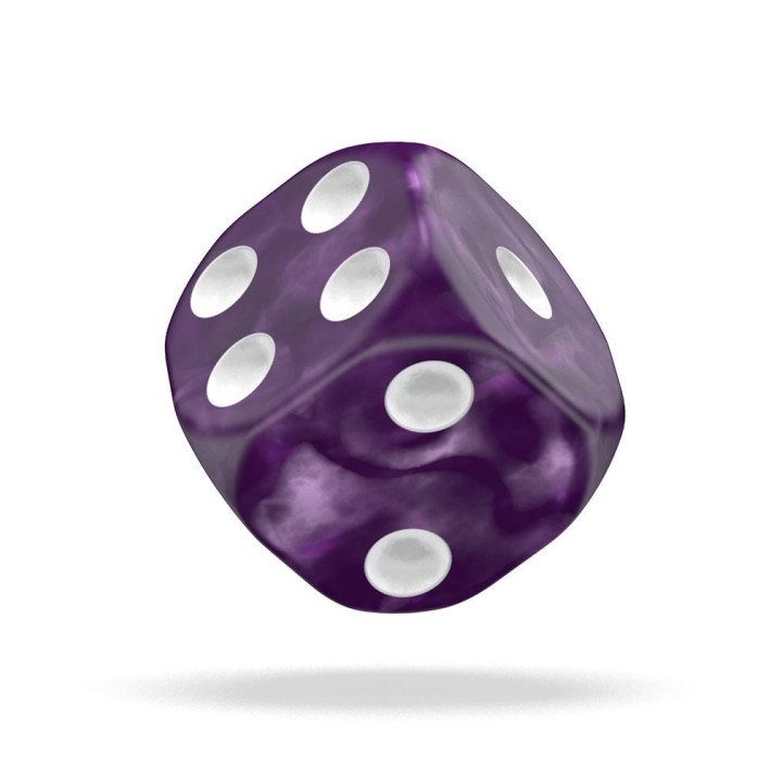 DÉS - MARBLE - Oakie Doakie Dice - 36 dés D6 de 12 mm