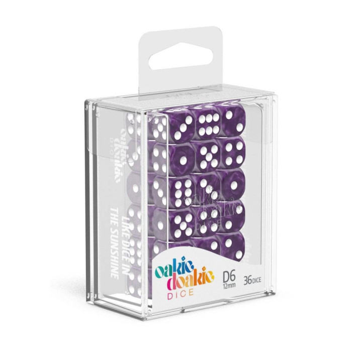 MARBLE - Oakie Doakie Dice - 36 D6 dice of 12 mm - Dice