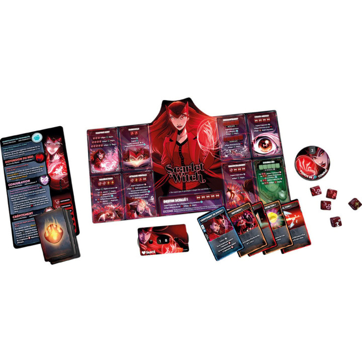 JEUX DE SOCIÉTÉ - Dice Throne Marvel : Scarlet Witch-Thor-Loki-Spiderman Miles Morales
