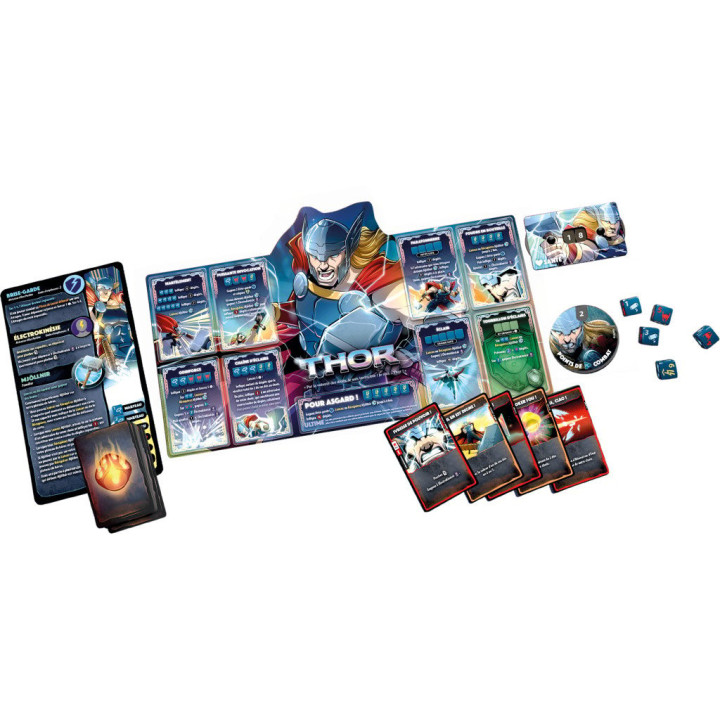 JEUX DE SOCIÉTÉ - Dice Throne Marvel : Scarlet Witch-Thor-Loki-Spiderman Miles Morales