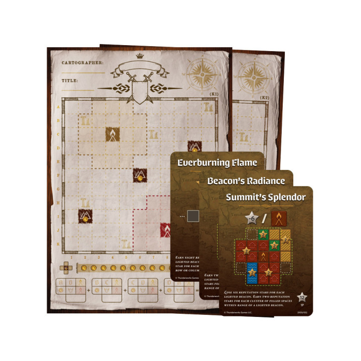 Cartographers Heroes - Map Pack 5 Kethra's Steppe - GESELLSCHAFTSSPIELE