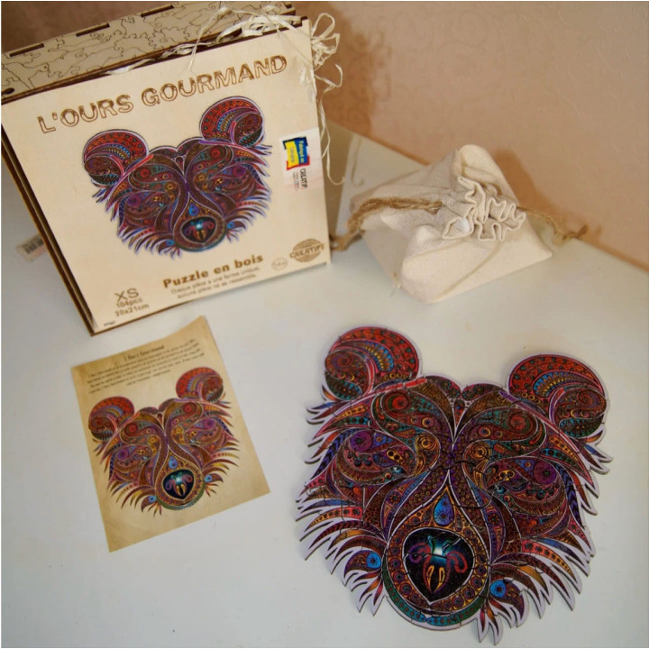 PUZZLES - Puzzle en Bois "Creatif Puzzle" - Taille Petite
