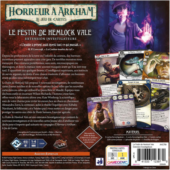 Horreur à Arkham : Le Jeu de Cartes - Le Festin de Hemlock Vale - (Investigateurs) - TO SORT