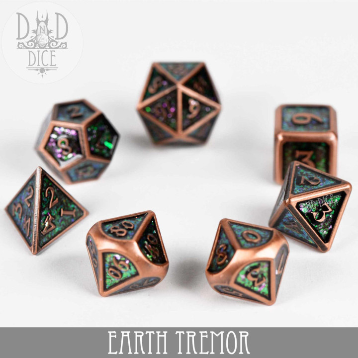 DÉS - Earth Tremor Metal Dice Set