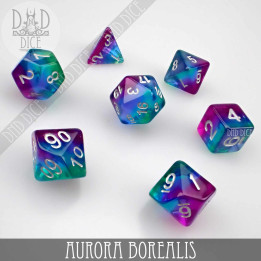 DÉS - Aurora Borealis Dice Set