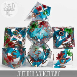 DÉS - Autumn Sanctuary Handmade Dice Set