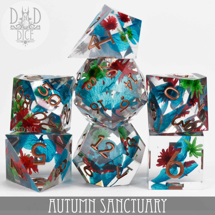 DÉS - Autumn Sanctuary Handmade Dice Set