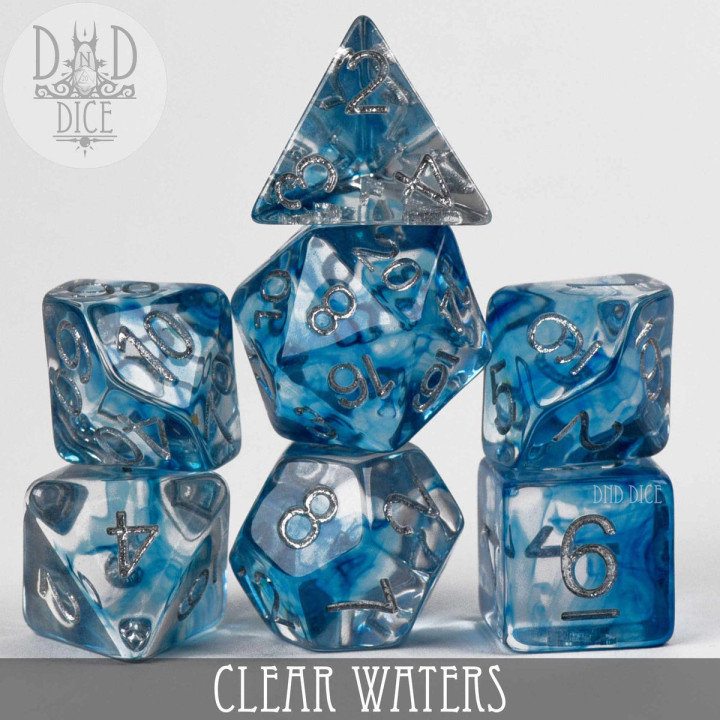 DÉS - Clear Waters Dice Set