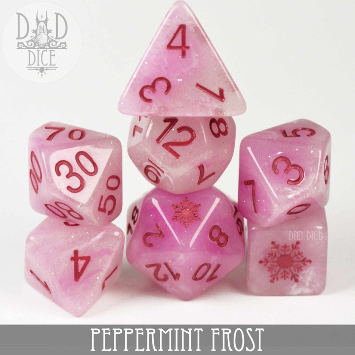DÉS - Peppermint Frost Dice Set