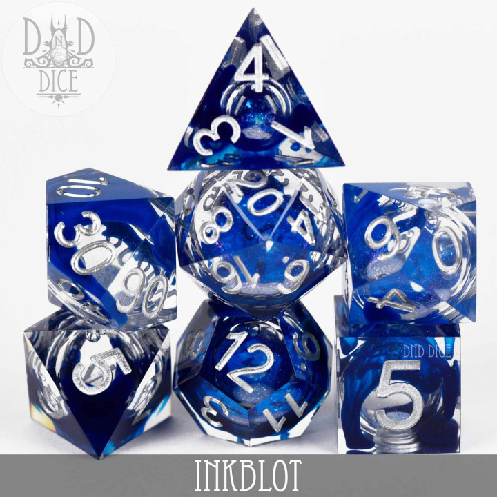 DÉS - Inkblot Liquid Core Dice Set